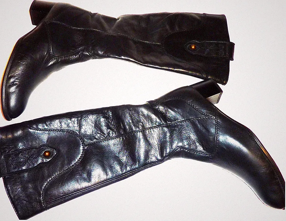 Langschaftstiefel Damen ara schwarz Gr. 6 Luftpolster