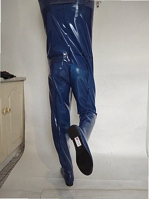 Latex Gummi stiefel-hose WADERS Neuheit starke 0,8mm grobe 40-48 POLAND