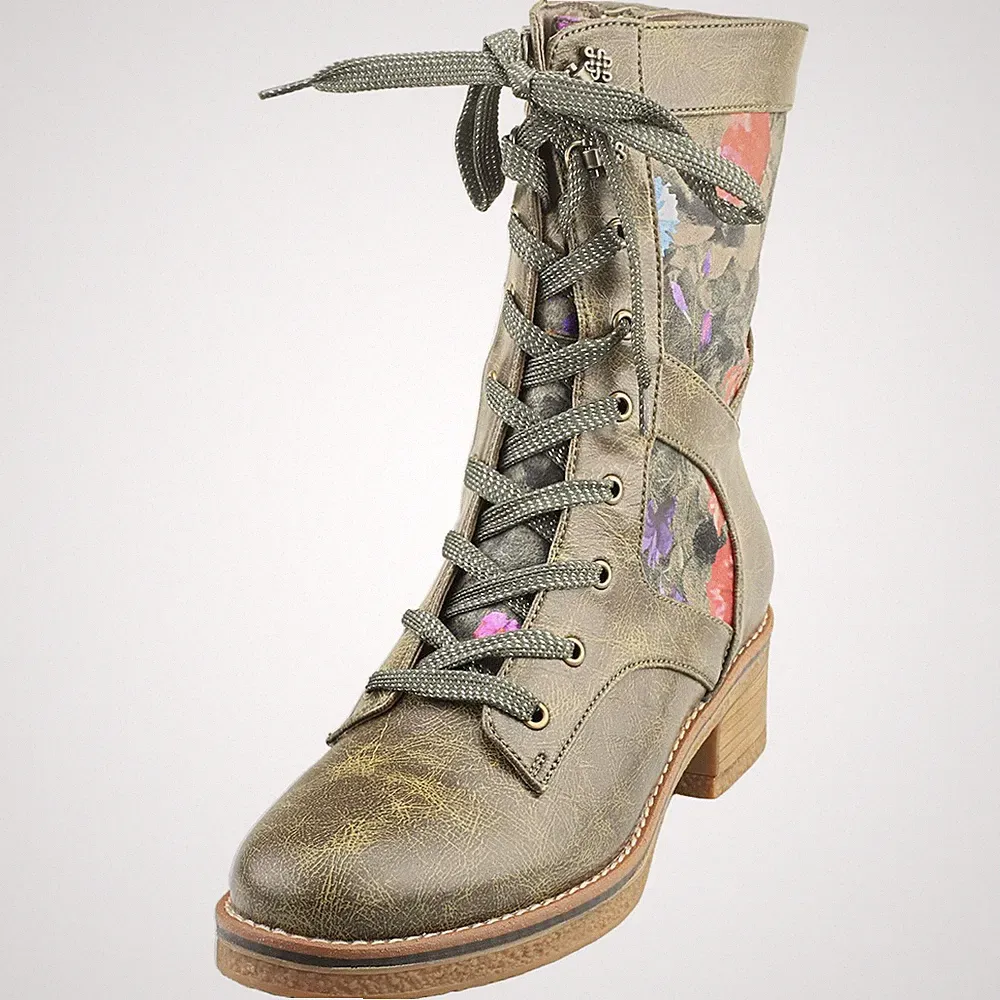 Laura Vita Chelsea Stiefel Khaki Damen NRACHELEO 02 ZIP