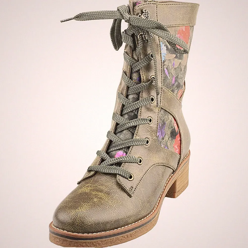 Laura Vita Chelsea Stiefel Khaki Damen NRACHELEO 02 ZIP - 37 EU