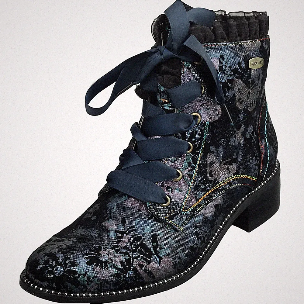 Laura Vita Damen Ankle Boots EMCMAO 05 in Blau Multicolour