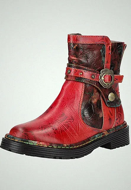 Laura Vita Stiefelette Echtleder Reißverschluss NEU - A-Ware