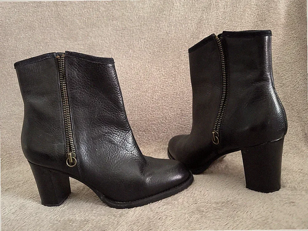 Lauren Ralph Lauren Damen Chelsea Stiefeletten Carah Leder Schwarz EU 37,5