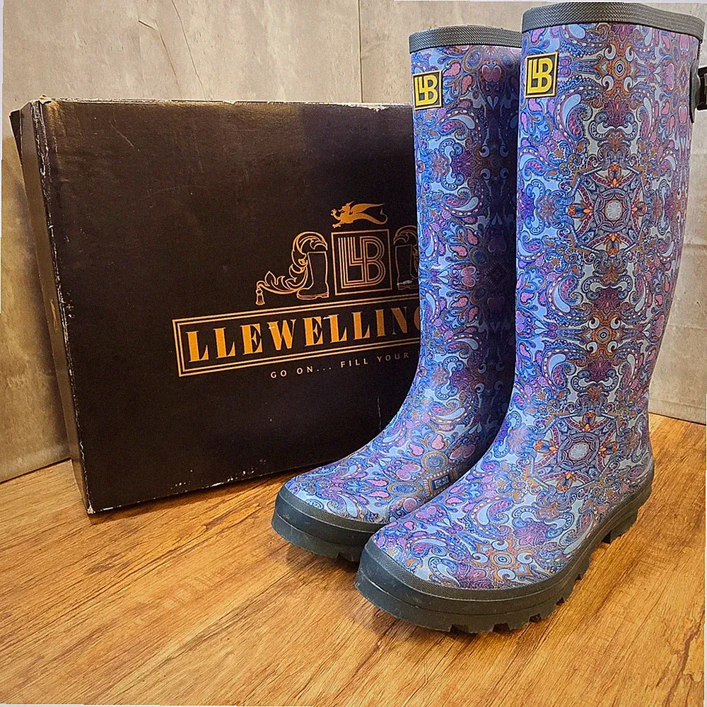 Laurence Llewelyn-Bowen Gummistiefel Llewellingtons Paisley Pericoloso UK9