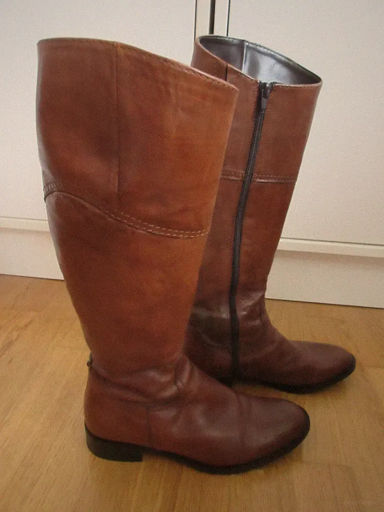 LAVORAZIONE ARTIGIANA👢LANG-SCHAFT-STIEFEL★37/38☆UK5/6★BOOTS★REITER★Schuhe★ITALY