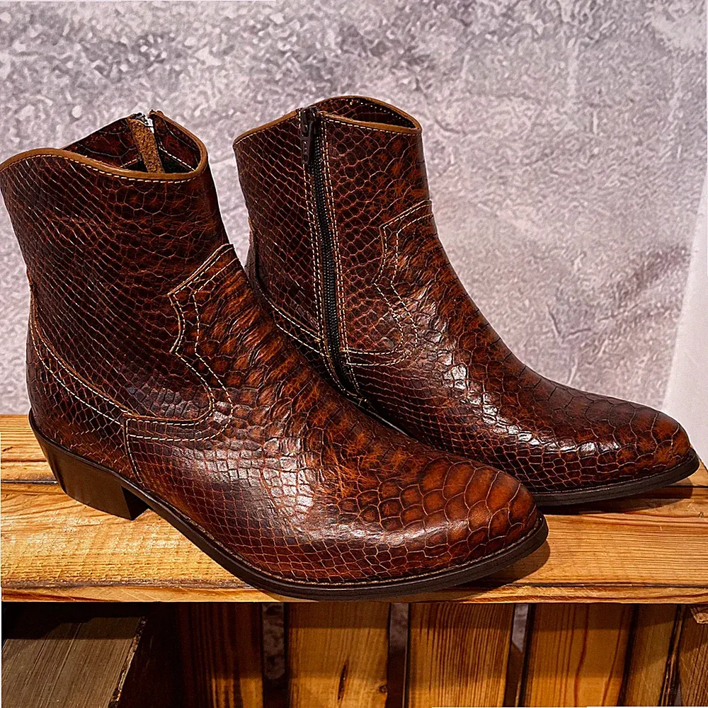 Schmal Cowboystiefel