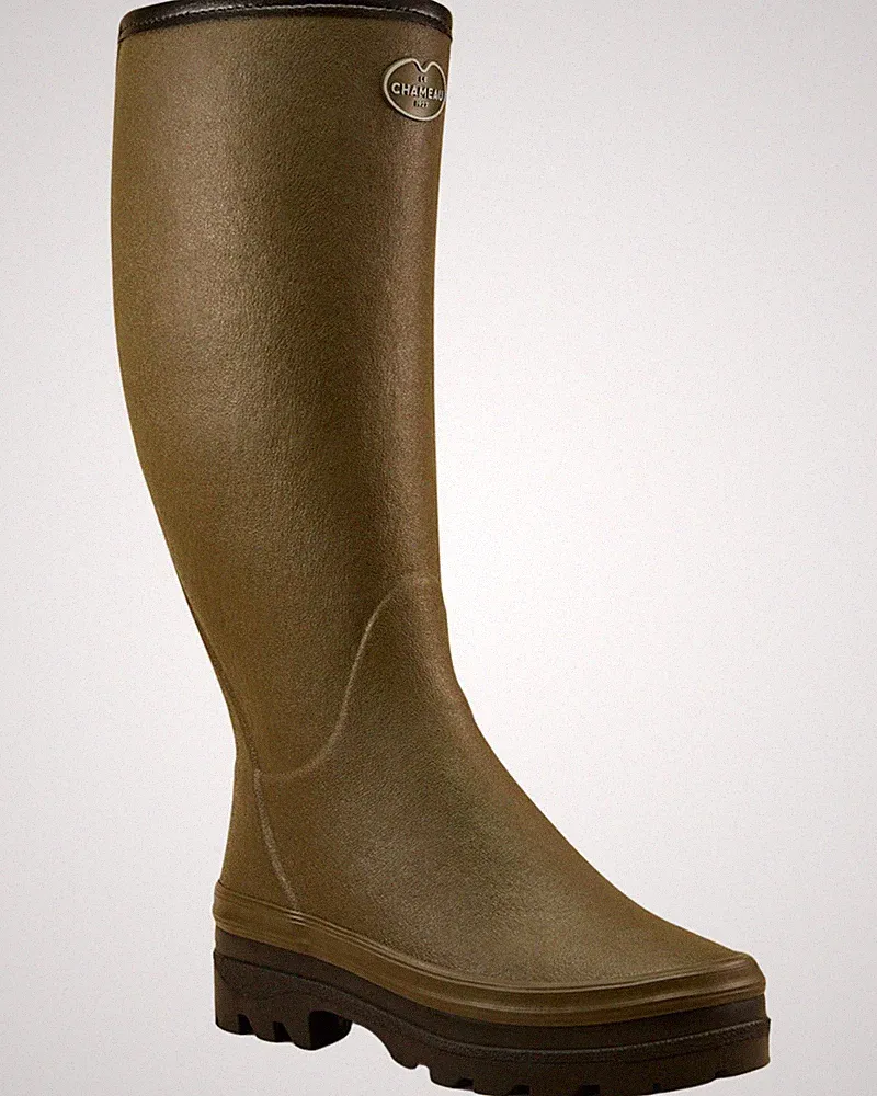 Le Chameau Damen Gummistiefel Giverny Wolle Naturkautschuk Gummistiefel Damen