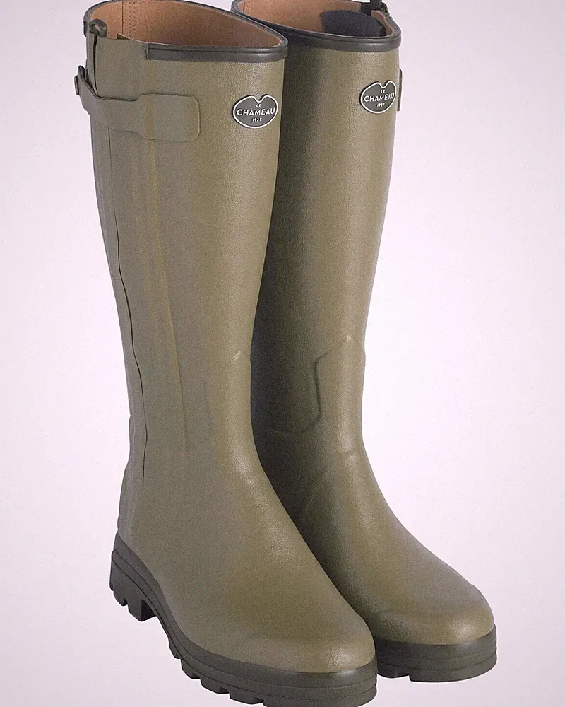 Le Chameau Gummistiefel Chasseur Cuir Gummistiefel Herren NEU