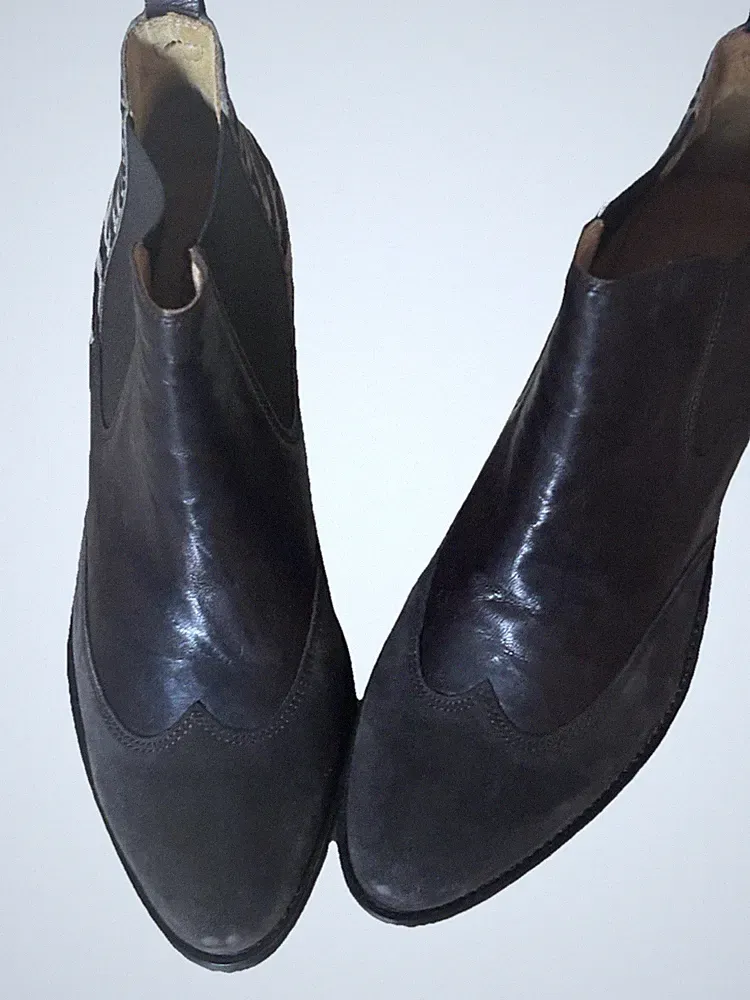 Leder Chelsea Stiefeletten von Gabor Gr.6 (39) Ankle-Boots Braun Zebra