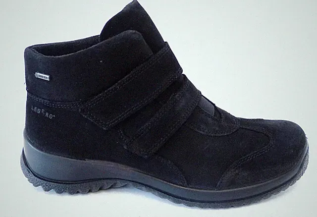 Legero Klettverschluß Softboot Winter Boot Warm 00574 00 schwarz Nubuk Leder