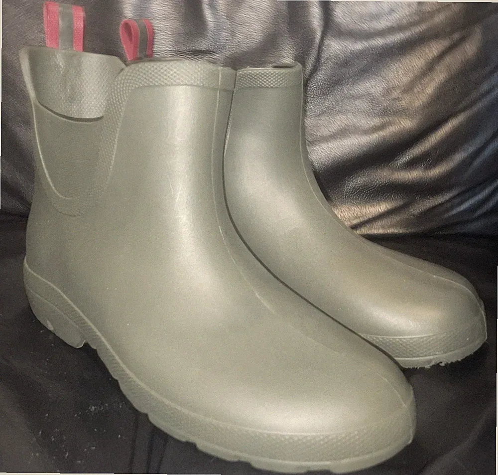 Leichte Damen-Gummistiefel Größe UK 7 KHAKIFARBEN UVP £35 neu mit Etikett