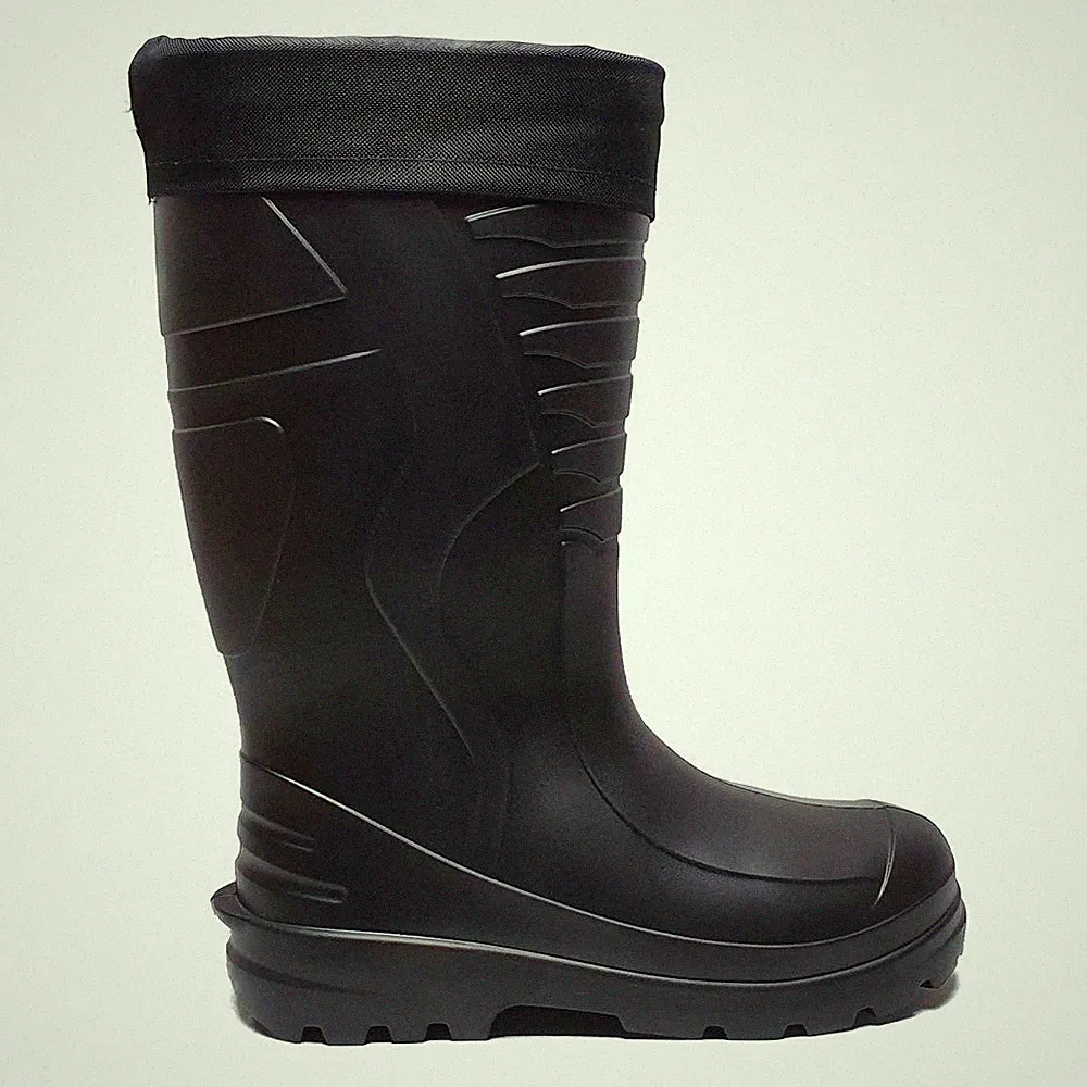 leichte Eva Gummistiefel gefüttert Highlander 766 43, schwarz