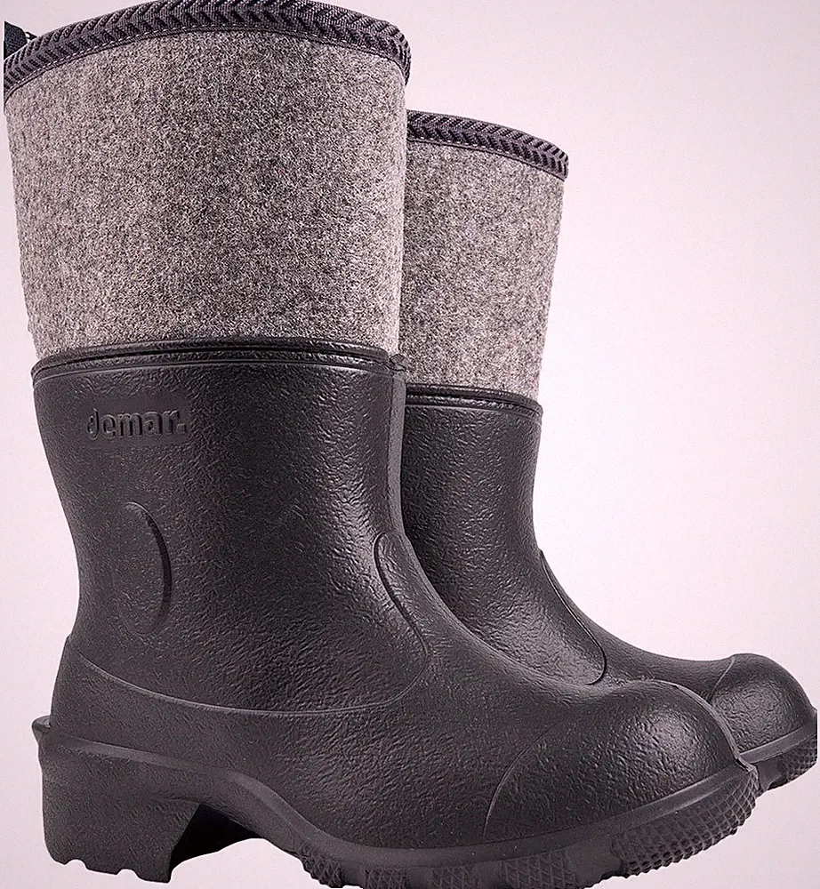 leichte EVA Gummistiefel Thermostiefel gefüttert Filz