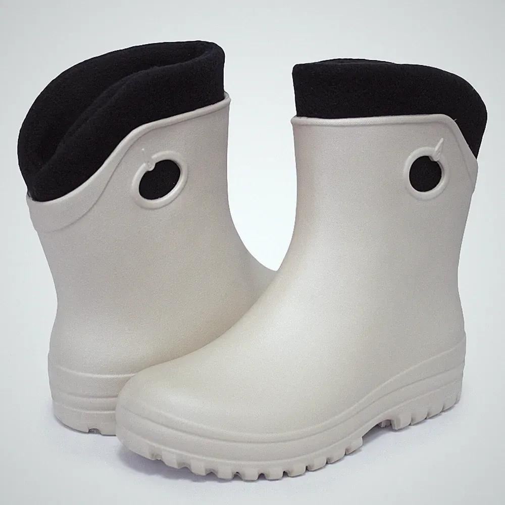 Leichte Gummistiefel Damen EVA gefütterte Garten Regenstiefel Boots Stiefeletten