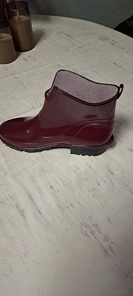 Lemigo Gummistiefel burgunderrot kurz robustes Profil Made in Poland