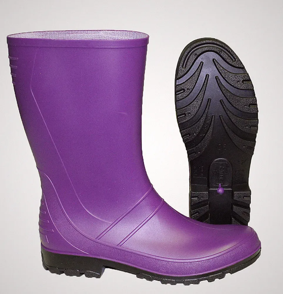 Lemigo Gummistiefel, Herren, Freizeitstiefel, Regenstiefel, lila, Größe 42