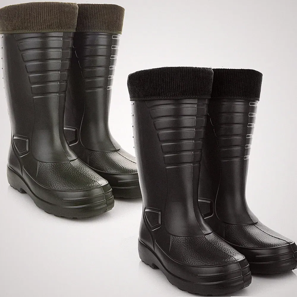 LEMIGO Herren Thermo Gummistiefel 39-46 wasserdicht EVA Winter Arbeitsstiefel