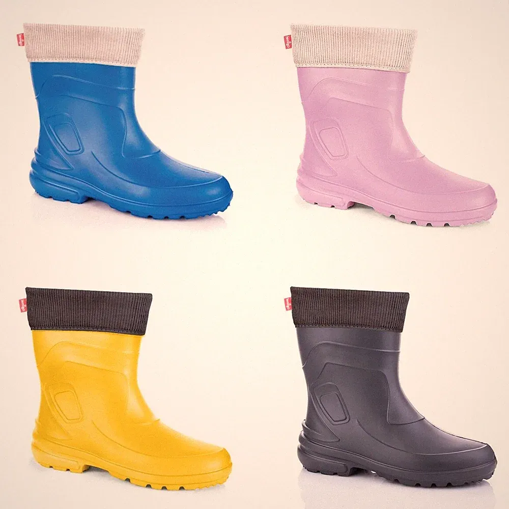 Lemigo Jessy Superleichte EVA Damen Gummistiefel Regenstiefel mit Stiefelsocken