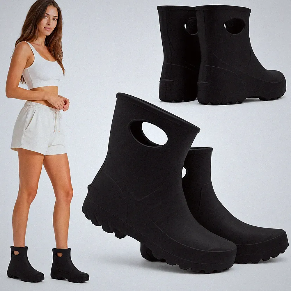 Lemigo Leichte Regenstiefel EVA Damen Gartenstiefel Wasserdicht