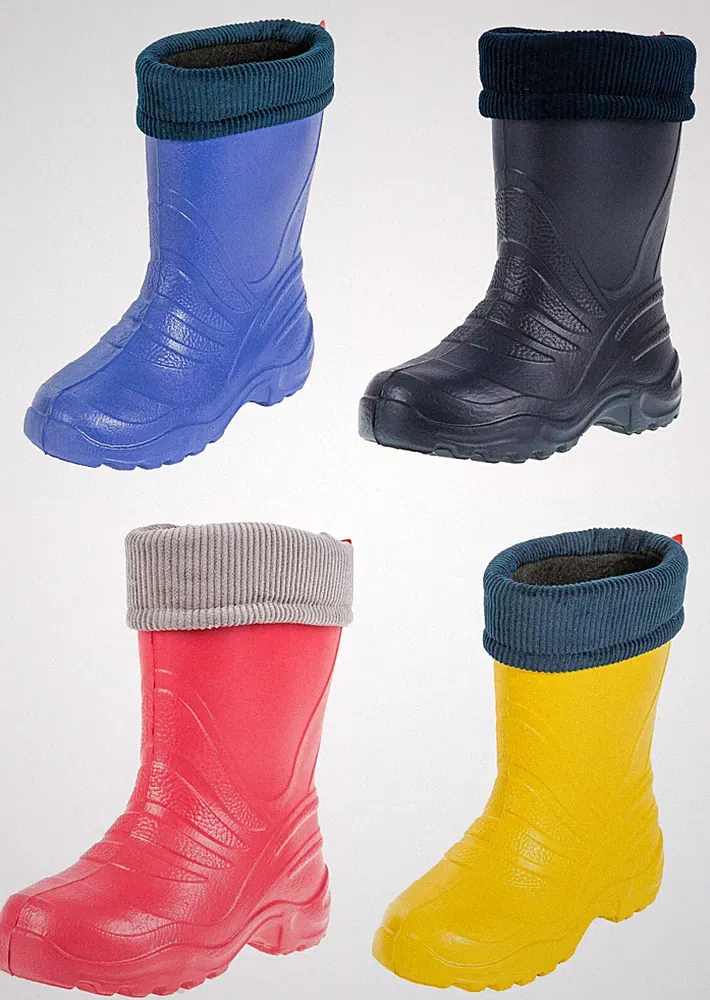 Lemigo Termix superleichte gefütterte Regenstiefel Kinder Gummistiefel aus EVA