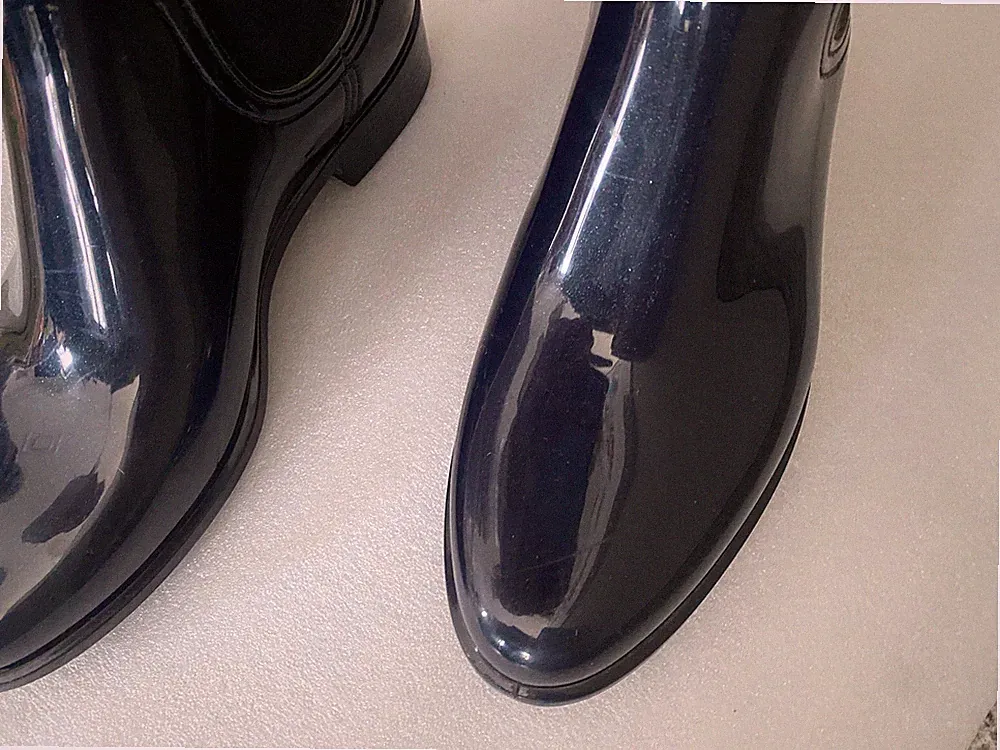 Lemon Jelly 39 dunkelblau glitzer Boots Regen stiefel mid Gummi