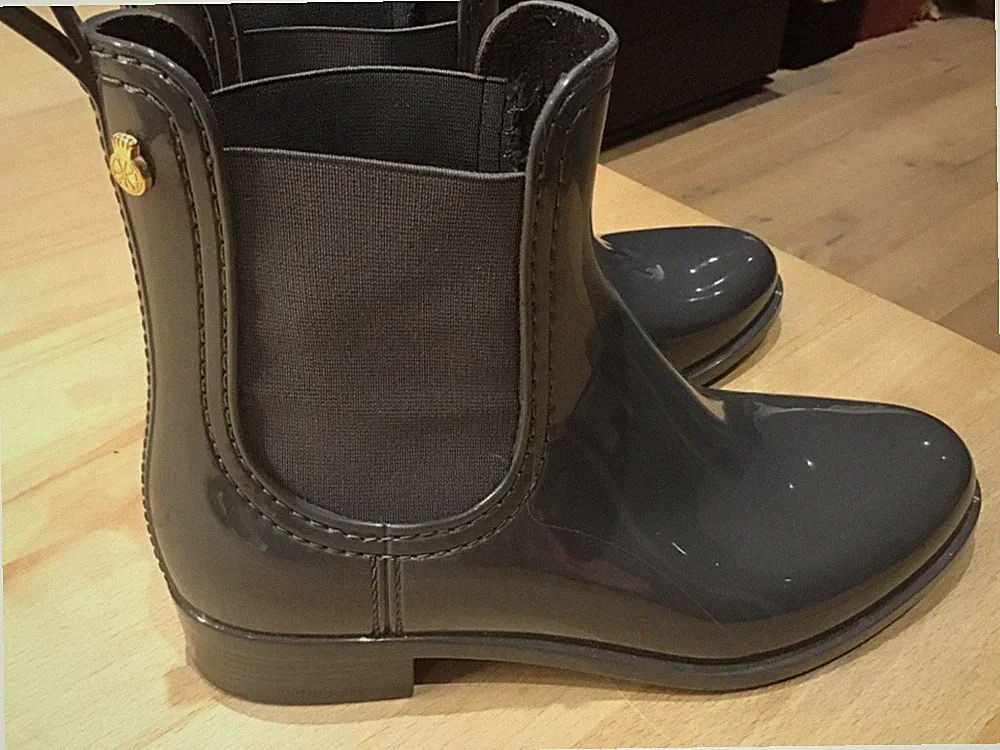 Lemon Jelly Chelsea Boots Gr 37 NEU grau Stiefletten Gummistiefel Schuhe