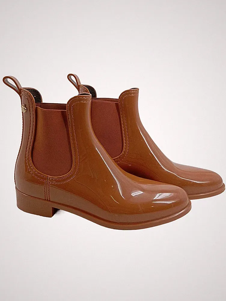 Lemon Jelly Damen Chelsea Boots Gummistiefel Braun Gr. 40 Regenstiefel