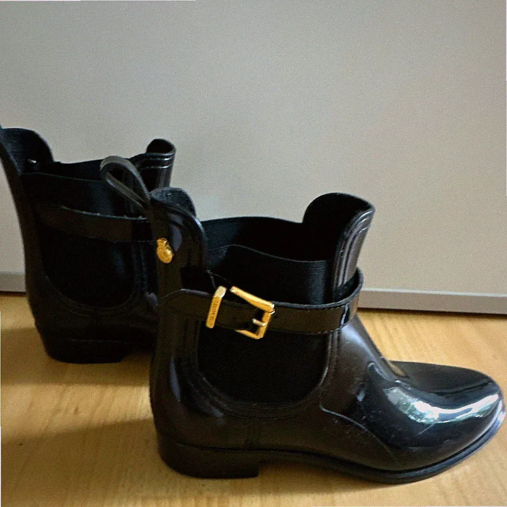 LEMON JELLY Damen Chelsea Gummistiefeletten Knöchel Schwarz EU 37