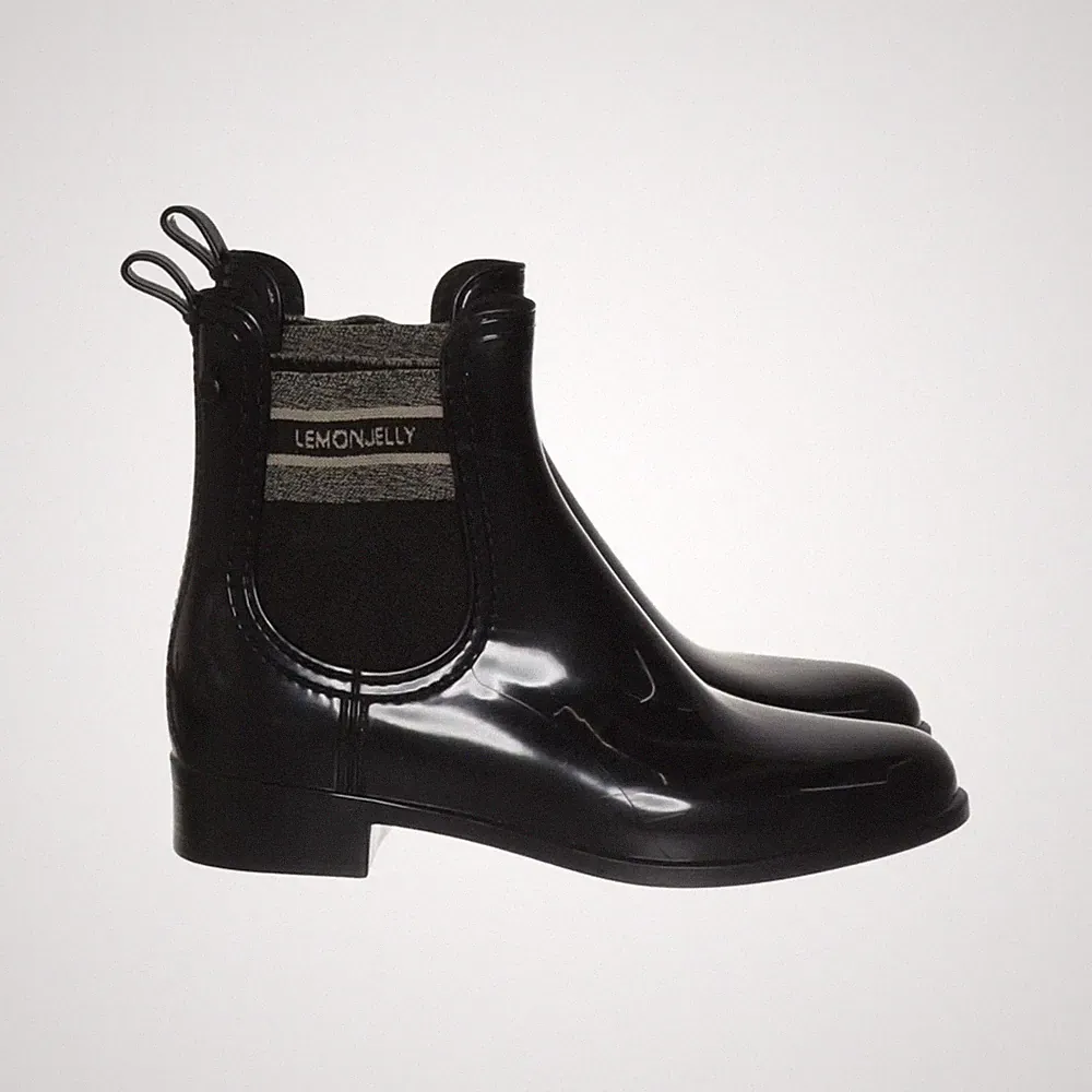 Lemon Jelly, Kurze Gummistiefel, Größe: 35, Schwarz, Polyurethan, Damen #fja