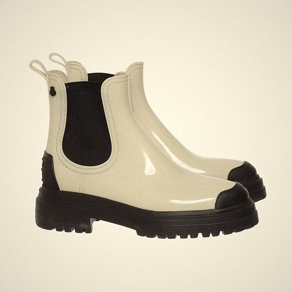 Lemon Jelly, Kurze Gummistiefel, Größe: 36, Weiß/Schwarz, Damen #jaa