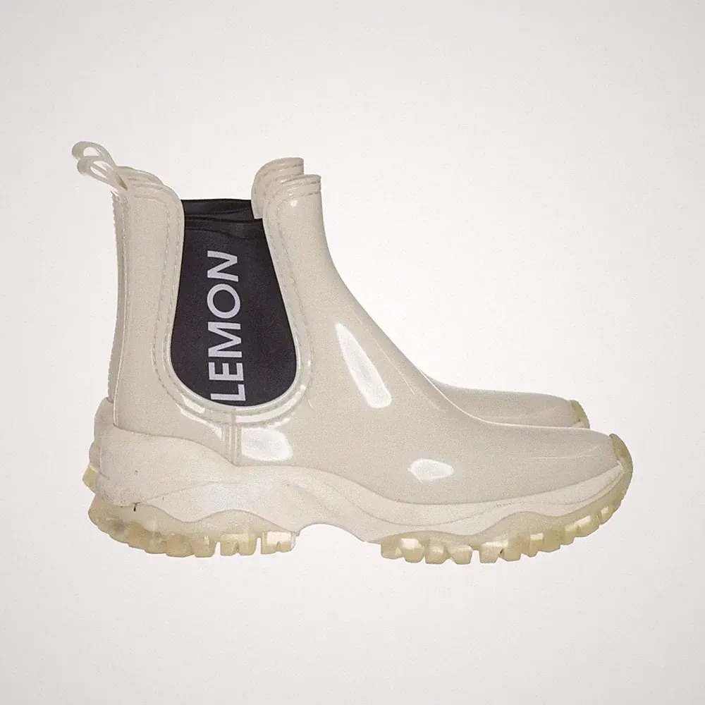 Lemon Jelly, Kurze Gummistiefel, Größe: 38, Beige/Schwarz, Damen #AyQ