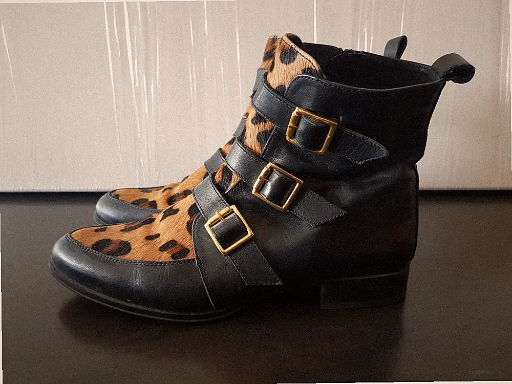 Leoprint Leo - Optik Stiefeletten mit Zip Gr. 40 NP 129,-€