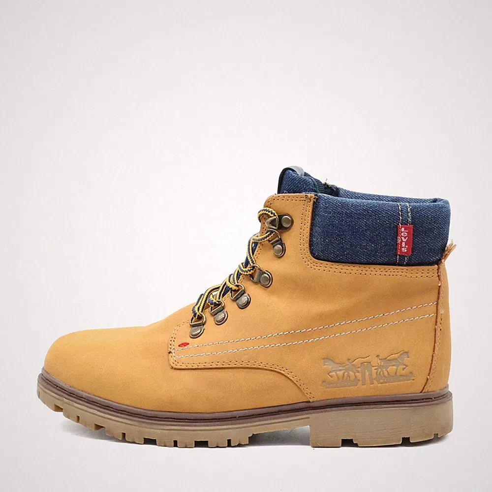 Levi's Damen WATER JR / VALP0011S Stiefel Gelb Leder Boots Arbeitsstiefel EU 38
