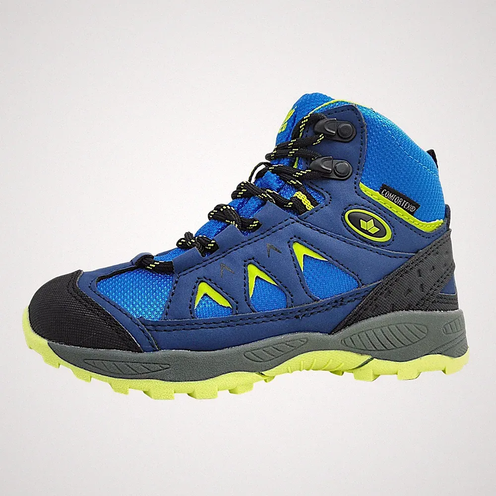 Lico Cascade Kinderschuhe Jungen Wasserdicht Schnürstiefel Blau Freizeit