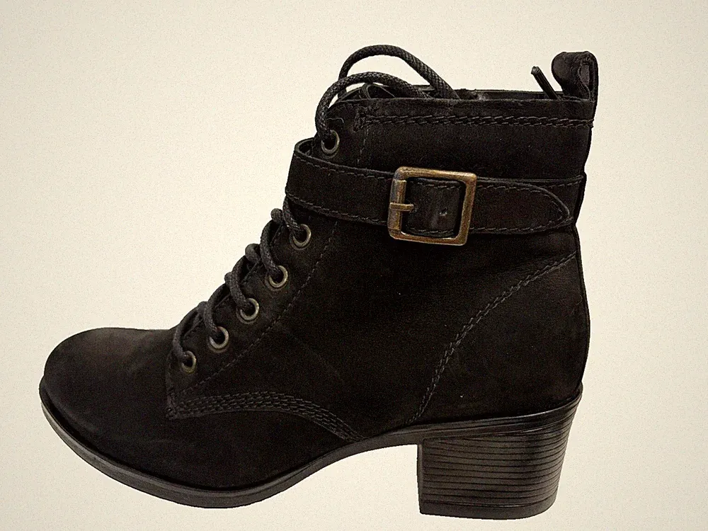 Linea Spitzen Absatz Bootie Damen Schwarz Reißverschluss UK 6 US 8 EU 39