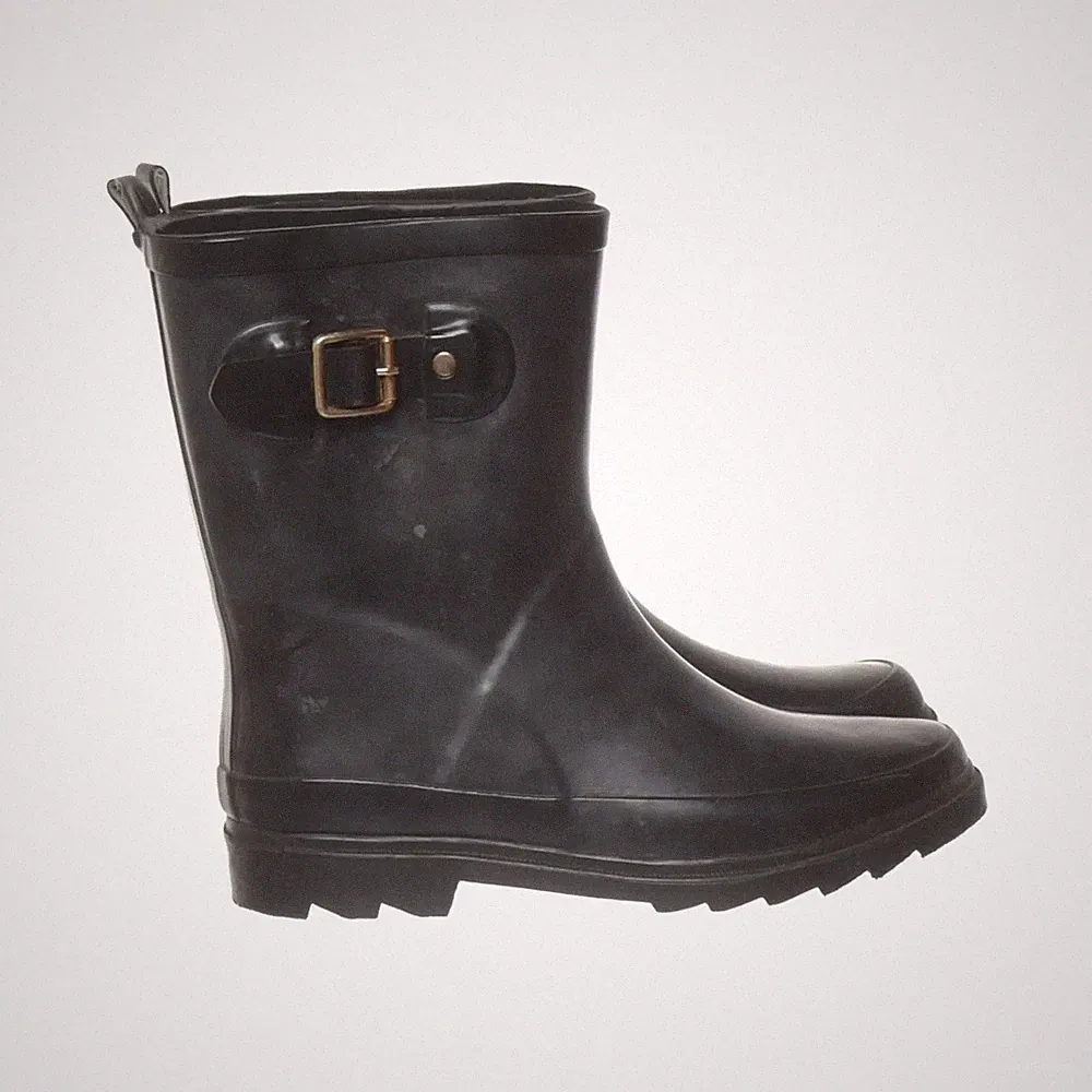 Lineaoro, Kurze Gummistiefel, Größe: 35, Schwarz, Damen #t3L