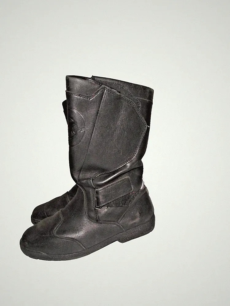 LK006 Streetline Stiefel Motorradstiefel Biker Schwarz Gr. 41 EU Echt Leder ✅