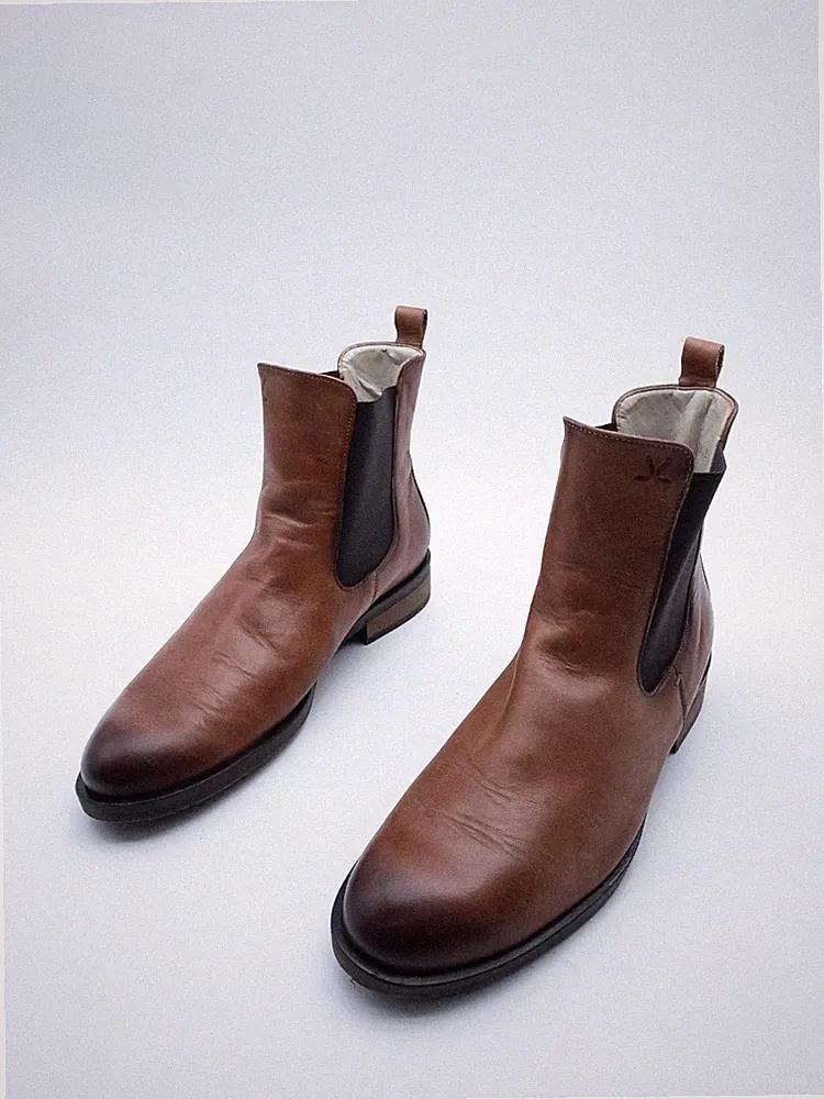 LLOYD Damen Stiefel Boots Stiefelette Leder Braun Gr. 40,5 EU Art. 40255-50