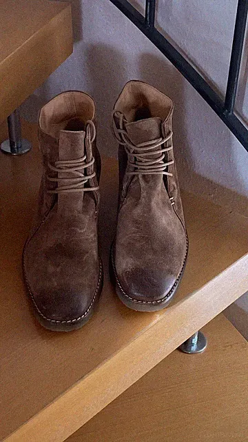 Lloyd lässige Wildleder Leder Schuhe Boots Stiefeletten Schnürschuhe Gr 38 ^ Neu