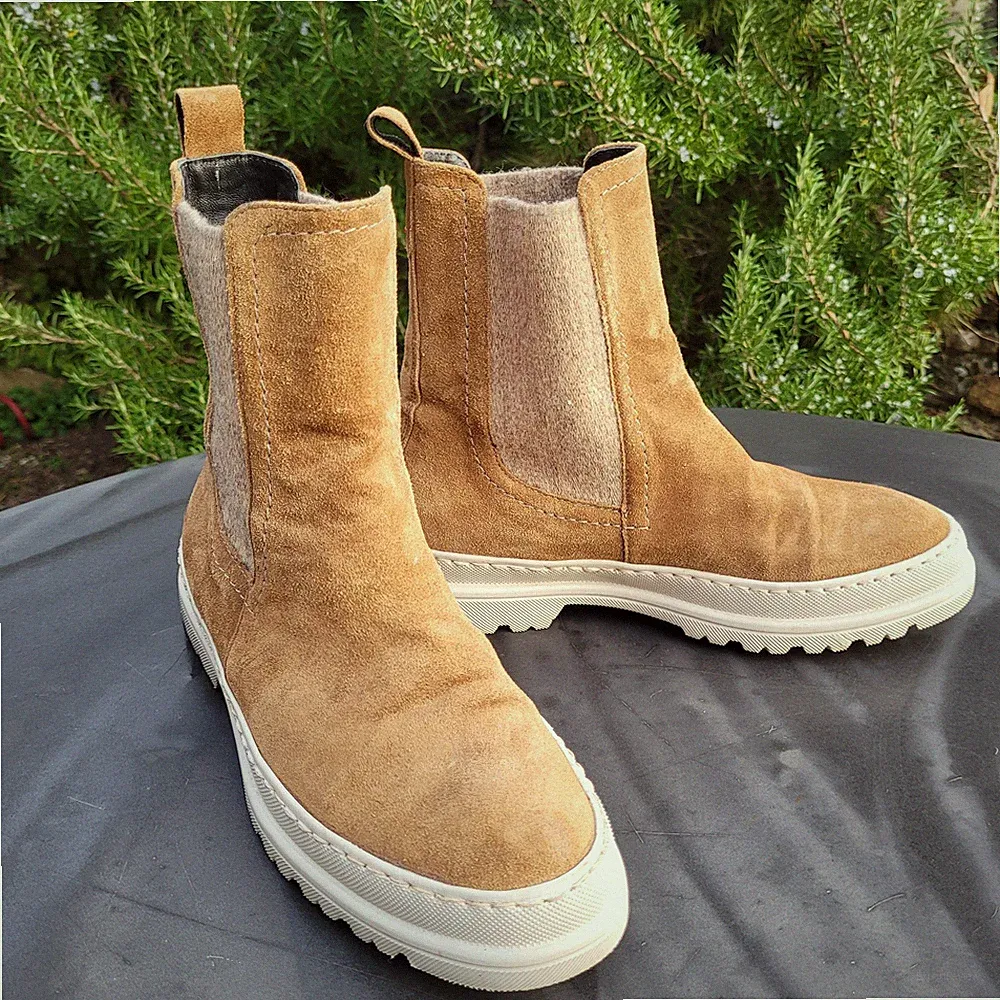 Lloyd Pecan Chelsea Boots Gr. 38 | 5 Leder Wildleder Cognac Extralight w. Neu