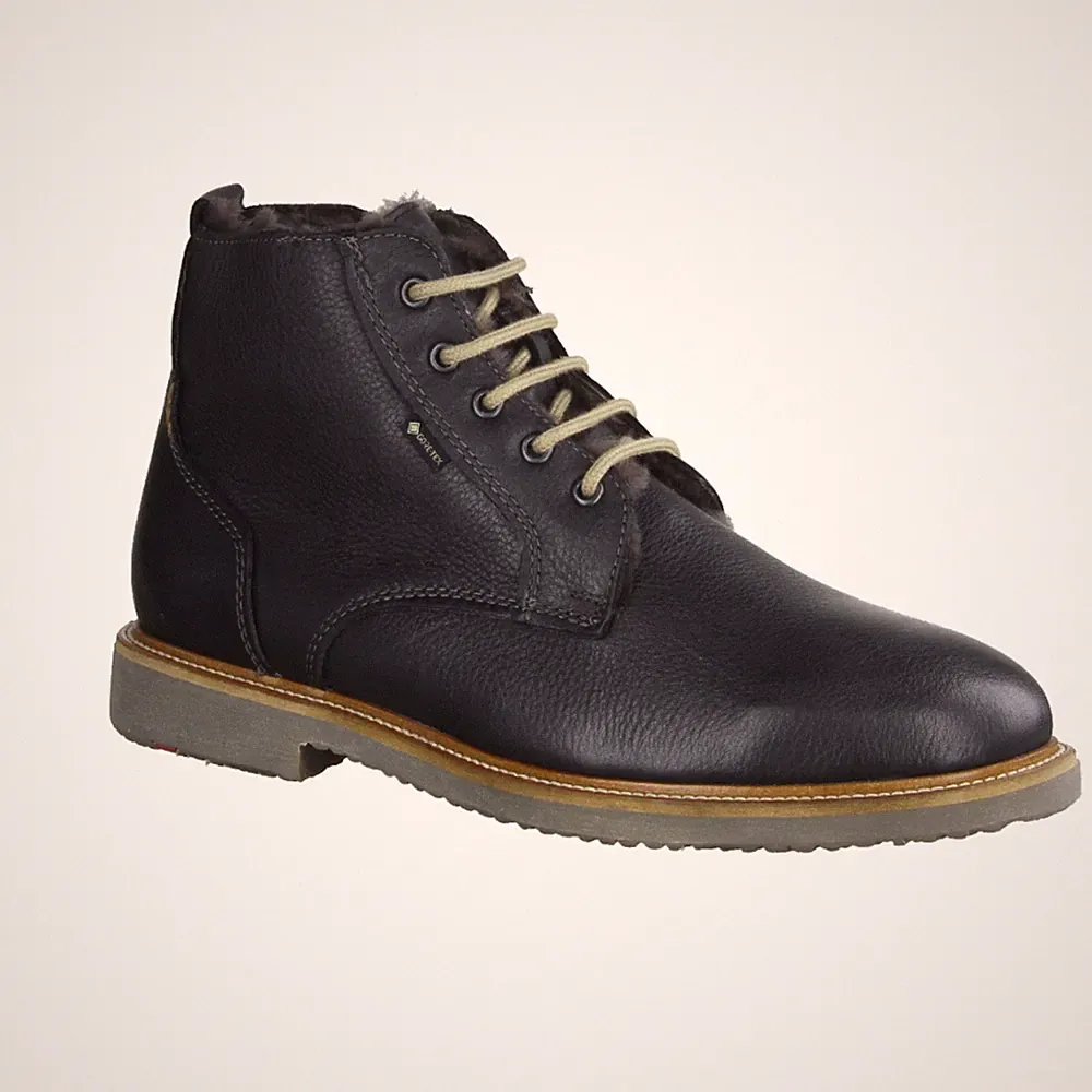 Lloyd Varon Herrenboots, Leder, Schwarz, gefüttert, wasserdicht