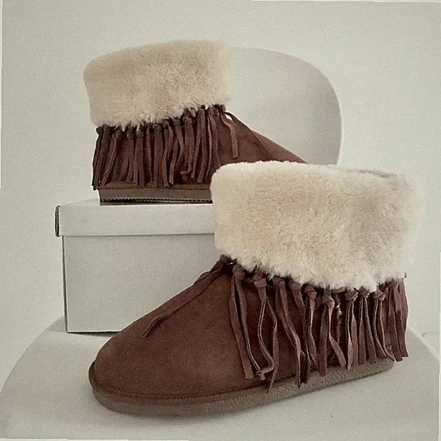 LOLA SPELETA INDIANER STIEFEL SISLEY CAMEL AUSTRALIA NO UGG BOOTS