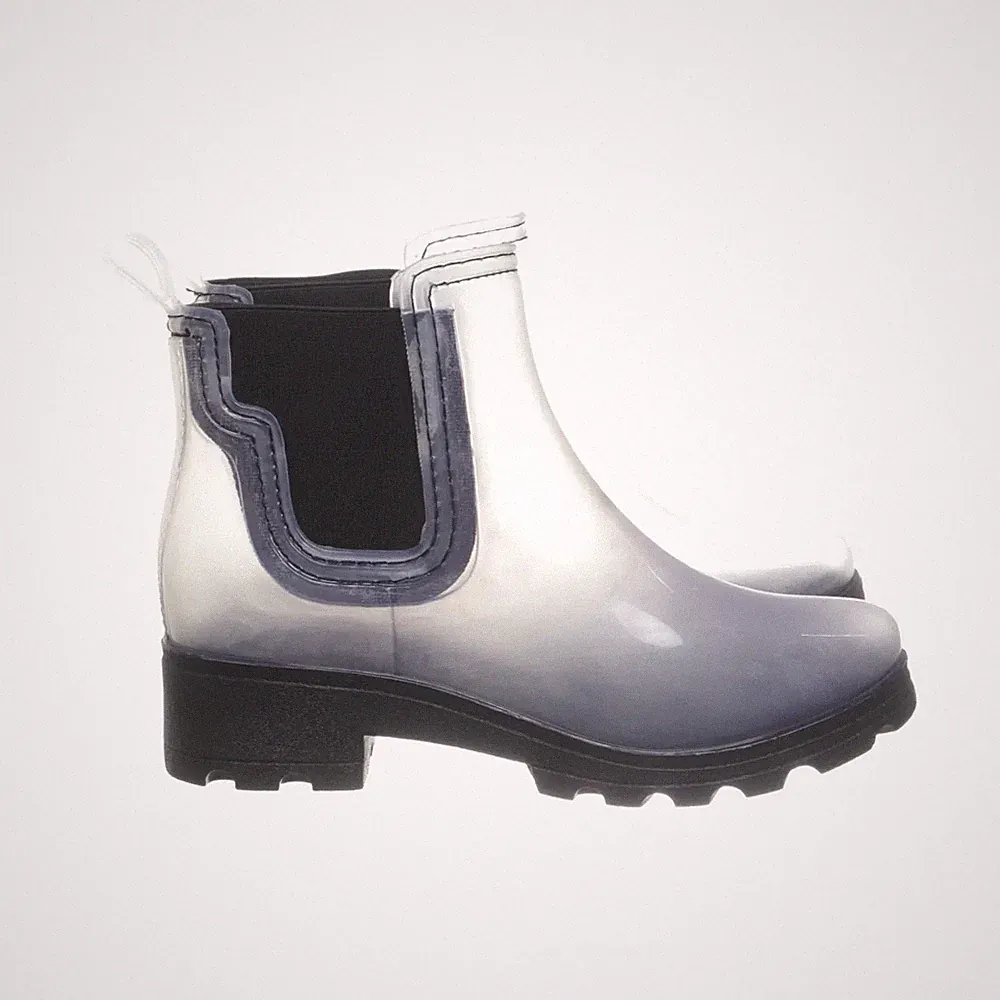London Rebel, Kurze Gummistiefel, Größe: 36, Grau, Elasthan, Damen #gOJ