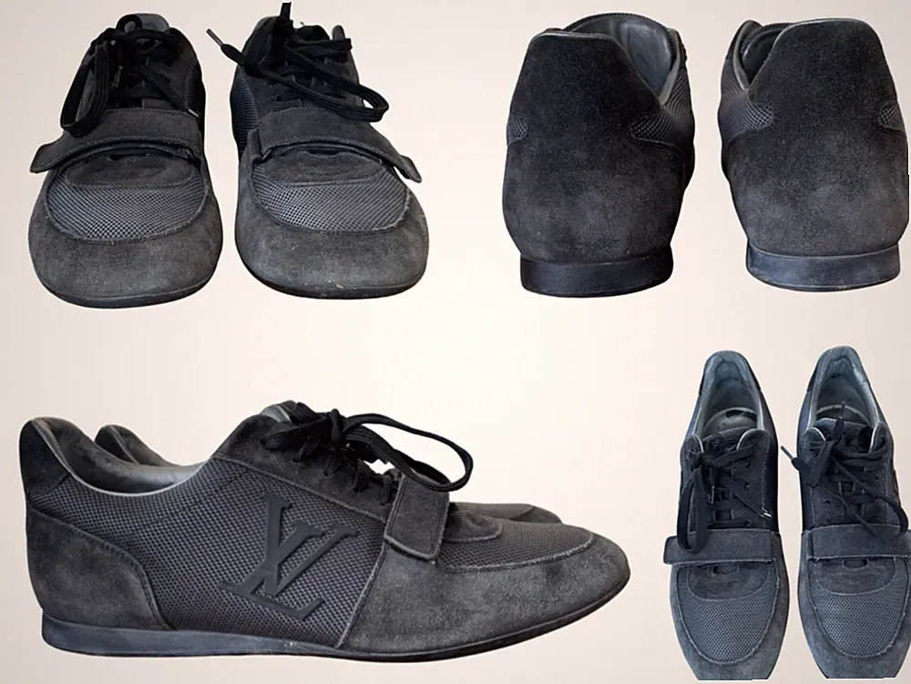 LOUIS VUITTON RARE COLLECTORS DEADSTOCK SNEAKERS SCHUHE SHOES TRAINERS GREY 41,5