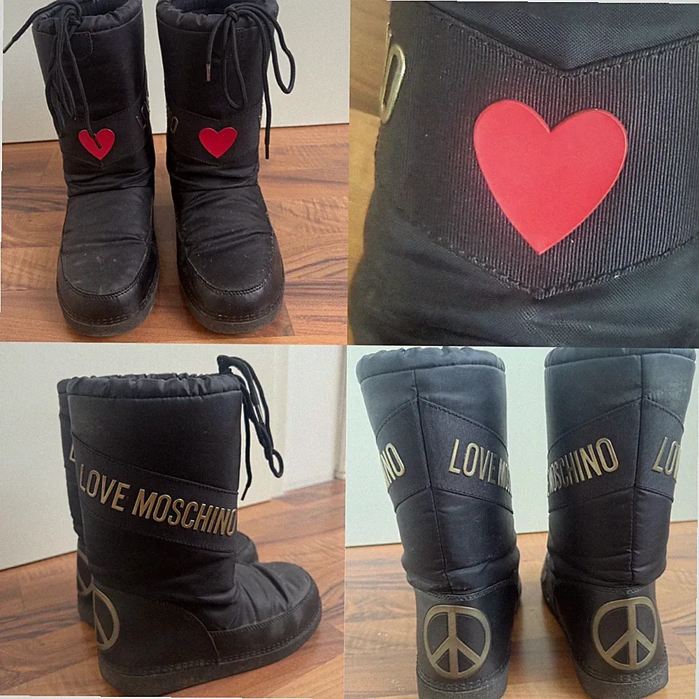 LOVE MOSCHINO Stiefel Winterstiefel Boots Schneestiefel Schwarz Gr. 35/36