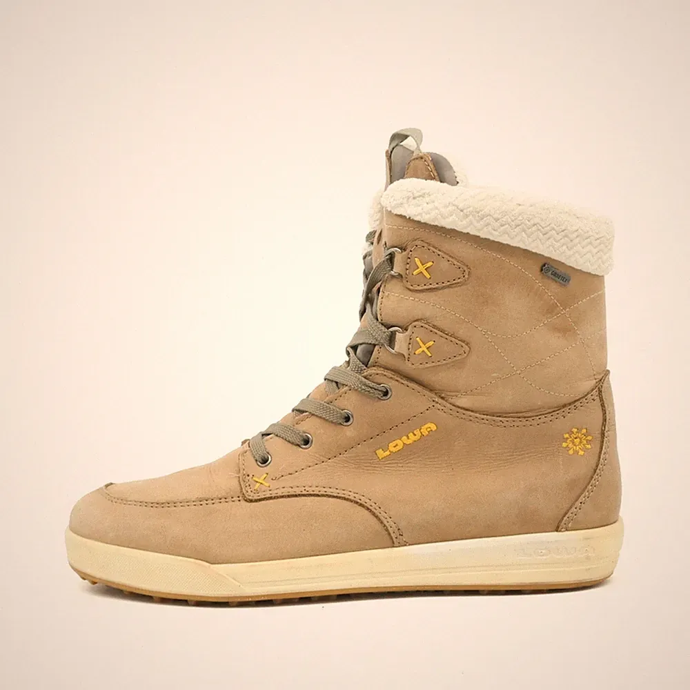 Lowa Damen Melrose GTX Mid Ws Stiefel Beige Warmfutter Winterstiefel EU 39.5
