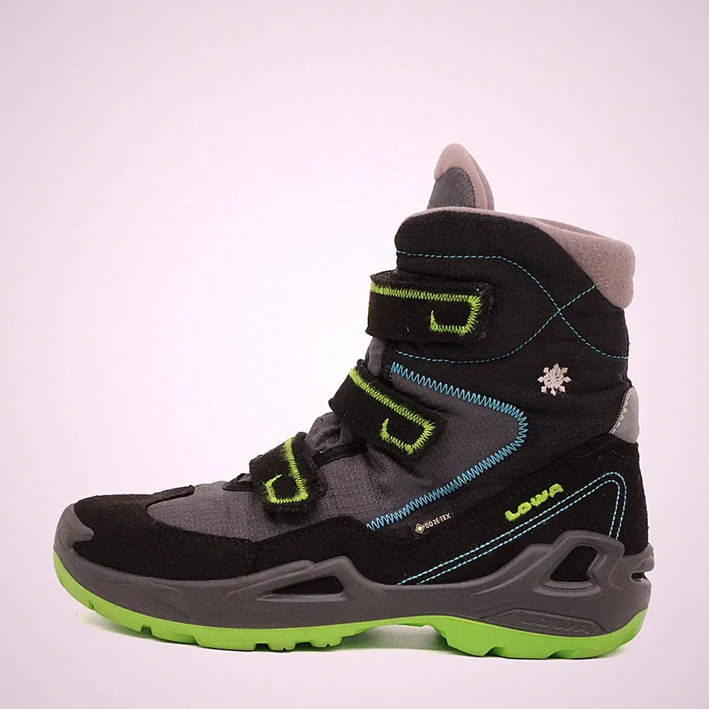 Lowa Damen Milo GTX HI Stiefel Schwarz/Grün Outdoor Winterstiefel EU 38