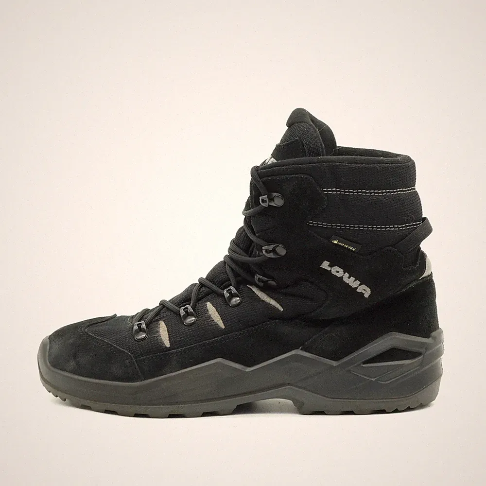 Lowa Damen Rufus GTX Stiefel Schwarz Wildleder atmungsaktiv Wanderstiefel EU 38