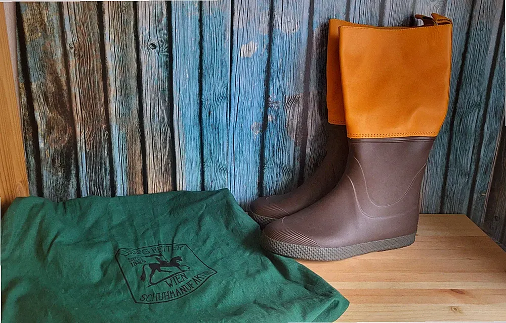Braun Gummistiefel