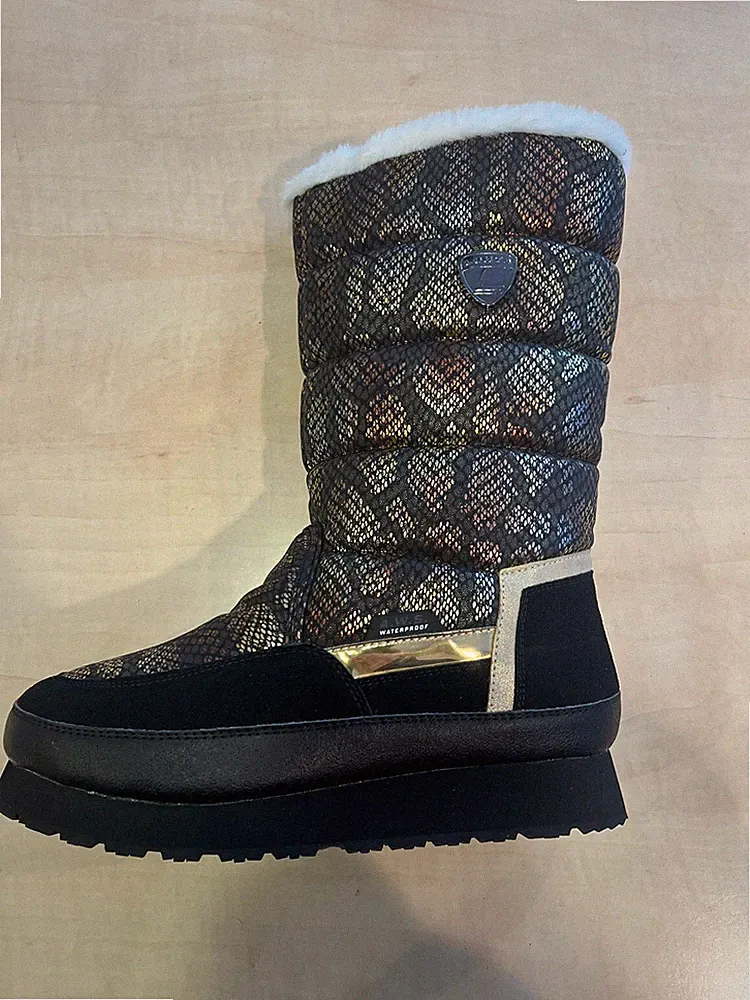 Luhta Schneestiefel Valkea MS Gr. 37 FB Gold - schwarz UVP 109,99 €